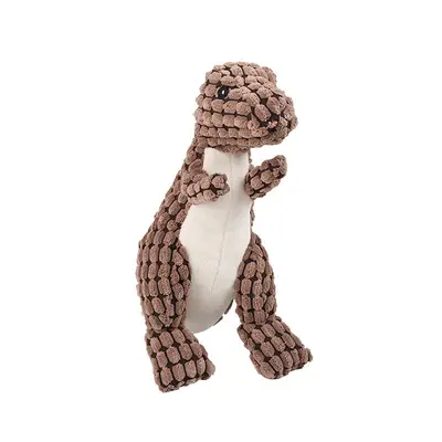 Durable Squeaky Dog Toy, Rope Knot Lizard Plush - 6
