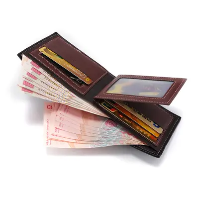 2025 Men's Short Leather Wallet, Large Capacity and Durable - 5