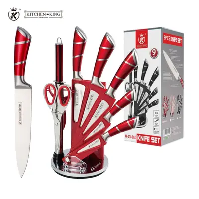 Stainless steel chef knife set, 6-piece - 9