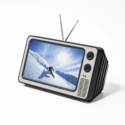 Mobile phone screen magnifier 3D video magnifier for watching TV dramas, creative retro TV decorations cross-border