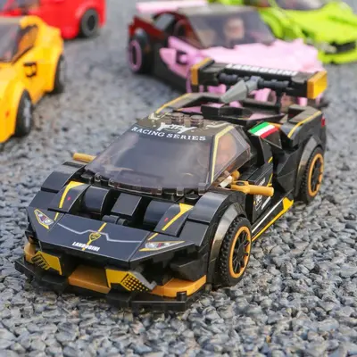 Building Block Luxury Car Model Assembly Toy Racing Car for Boys - 6