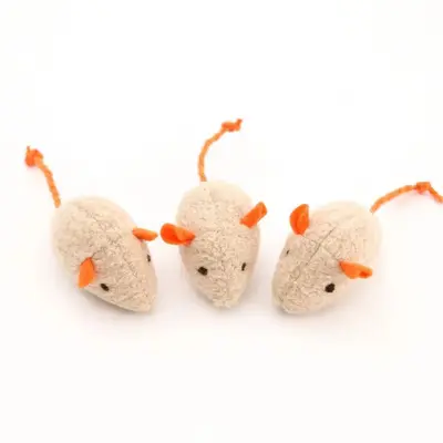Plush Mouse Cat Toy with Catnip, Scratch and Chew Resistant - 5