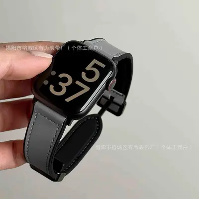 Strap for Xiaomi Band 9 Pro, Crazy Horse Silicone Leather - 12