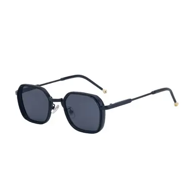 Men's Sunglasses, UV Protection, Square Frame, Minimalist Design - 5