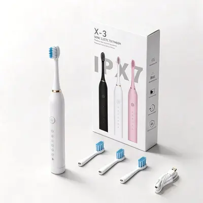 Smart Sonic Electric Toothbrush, Waterproof, Rechargeable - 8