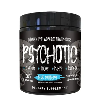 跨境热销款包邮 GMP氮泵训练前粉剂Psychotic Pre-Workout Powder - 2