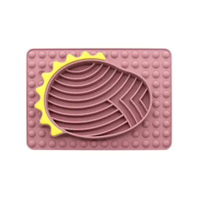Anti-Tip Silicone Dog Bowl with Slow Feeder Lick Mat - 7
