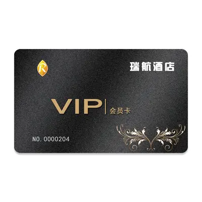 PVC üyelik kartı, güvenlik özellikli özel baskı, VIP kartvizit