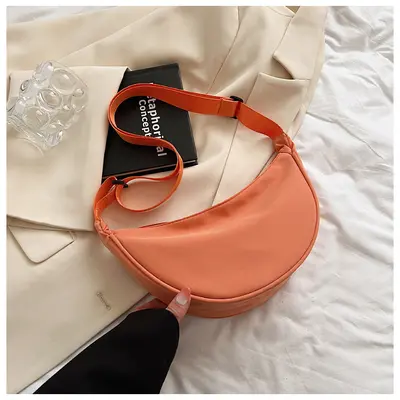 Kadınlar için naylon crossbody çanta 2024 yeni moda hamur tatlısı çanta hafif spor tarzı küçük omuz çantası koltuk altı omuz çantası Çantalar - 11