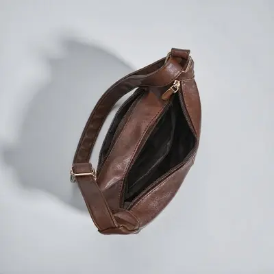 Soft Leather-Look Women's Mini Tote Bag with Adjustable Shoulder Strap - 2