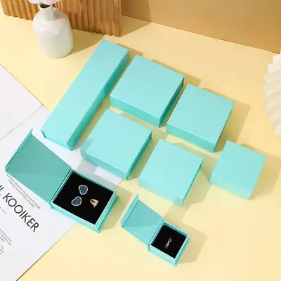 Necklace Box In Stock Jewelry Ring Magnetic Flip Box Custom Logo Printing Earring Bracelet Pendant Book Style Jewelry Box - 8