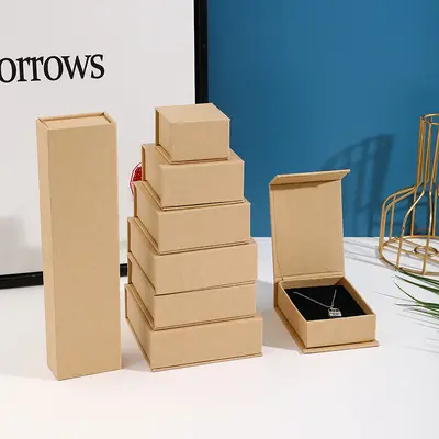 Spot magnetic lid box, premium jewelry box, ring earring, necklace, pendant, bracelet, jewelry packaging box - 12