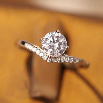 Luxus-Trauringe, Diamant, Paarversion, verstellbar - 11