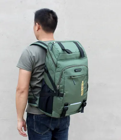 Waterproof Large Backpack, 50 Liter Travel and Outdoor Mountaineering Bag - 9