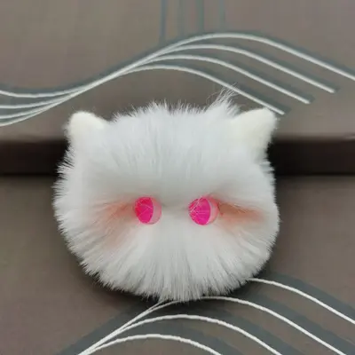 Sıcak satışta stokta kedi peluş oyuncak kolye uzun tüylü çok renkli isteğe bağlı çanta kolye giyim aksesuarı. - 13