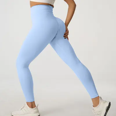 Pfirsich-Po Yoga-Leggings, hohe Taille, schnelltrocknend, Damen - 12
