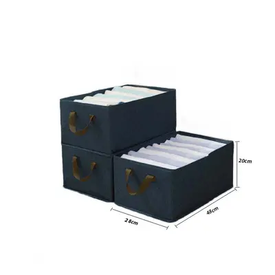 Kleidungsaufbewahrungsbox aus Stoff, faltbar, großes Fassungsvermögen - 8