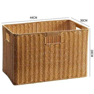 Taklit rattan dokuma saklama kutusu, elbise ve yorgan için - 9