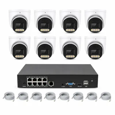 4/8/16CH POE Security Camera System CCTV Kit 监控摄像头套装