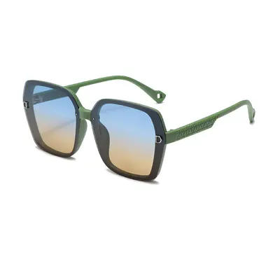 Double-D Large Frame Retro Sunglasses for Women, UV Protection - 3