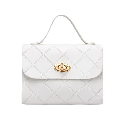 Kleine Damenhandtasche mit Rautenstreifen im koreanischen Stil - 6