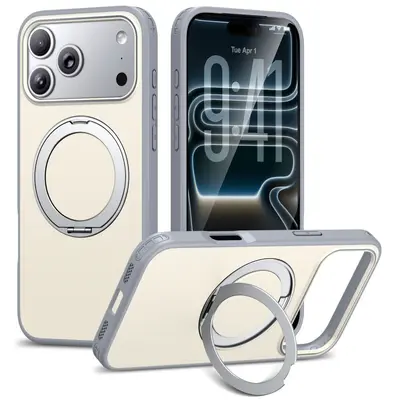 Apple iPhone 18 Pro Max döner manyetik standlı mat kılıf
