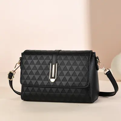 Middle-Aged Mom Crossbody Bag, Korean Style Simple Shoulder Bag - 11