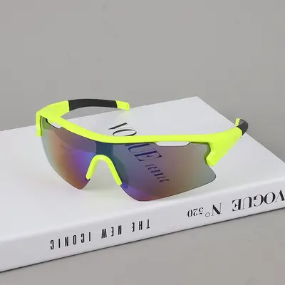 Futuristic Millennium-Style Cycling Windproof Sunglasses, Large Frame, Colourful - 11
