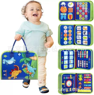 Cross-border Montessori early education toys, children's intelligence development felt activity board, creative DIY intelligence development educational learning board - 10