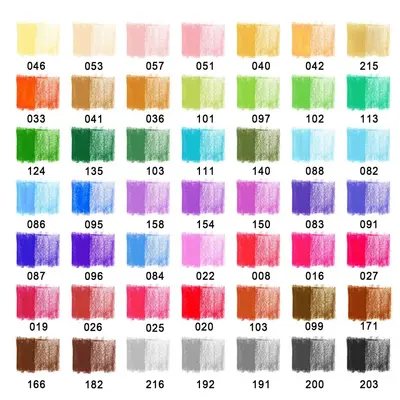 KALOUR 50-Piece Professional Oil-Based Colored Pencil Set