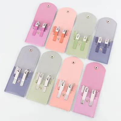 4-Piece Colorful Foldable Nail Scissors Manicure Set