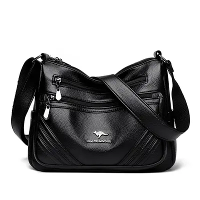 Middle-Aged Women's Single-Shoulder Bag, 2025 Simple Korean Style PU Leather Small Square - 3