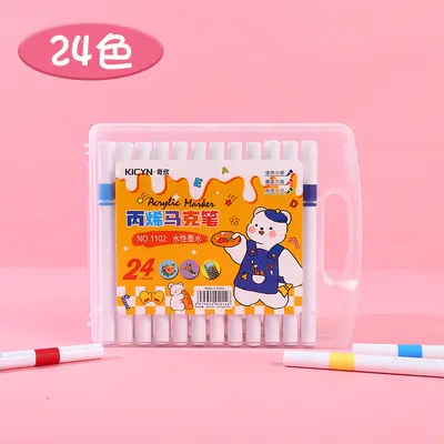 Acrylic quick-dry markers, waterproof pen set for ceramics and stone - 8