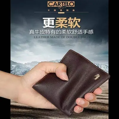 Crocodile Leather Men's Wallet with Multiple Card Slots - 4