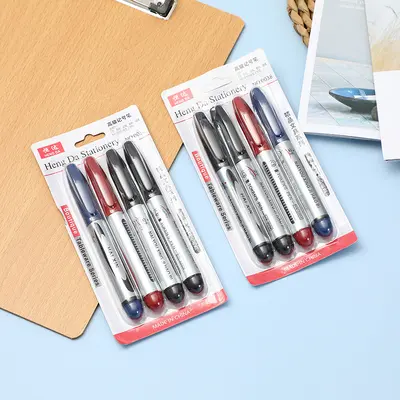 Paper card 4-pack multi-purpose marker pen logistics goods thick-tip marker pen oil-based waterproof fade-resistant marker pen