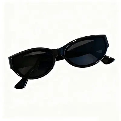 Jennie-style Sunglasses Women Vintage Oversized Cat Eye Small Frame Polarized UV Protection Retro Fashion Eyewear Face-slimming