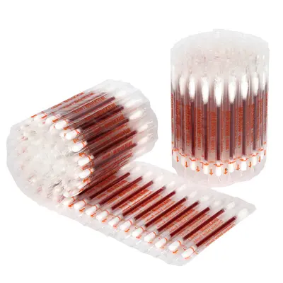Disposable Iodine Cotton Swab Sticks, Individually Packed, Snap-Off