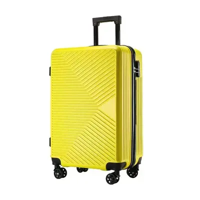 Wholesale luggage 20 inch wheeled trolley bag, silent universal wheels, zippered, combination lock, large capacity cabin size suitcase - 11