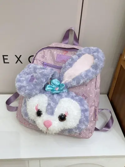 2025 Women's Cartoon Plush Backpack, Large Capacity - 4