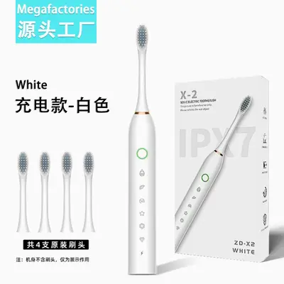Rechargeable Electric Toothbrush with Ultrasonic Water Flosser, Soft Bristles - 13
