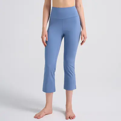 Women's Micro-Flare Yoga Pants, Butt-Lifting, Brushed High Waist, 23" - 8