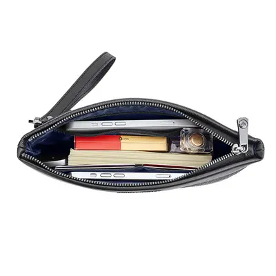 Men's Genuine Leather Business Clutch, Large Capacity - 4