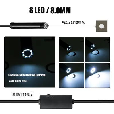WiFi endoscope 1200P, compatible with Android and Apple phones - 2