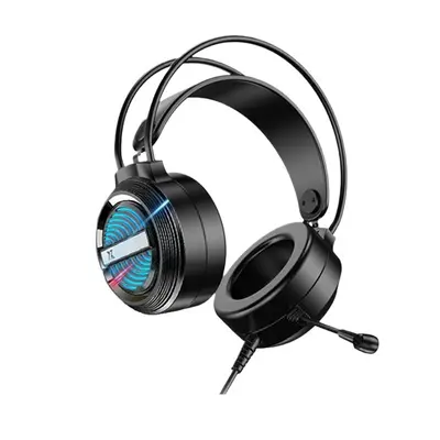 Computer gaming headset, wired, USB 7.1, microphone, desktop laptop
