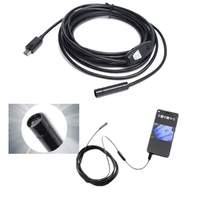 7mm su geçirmez endoskop kamera, Android/USB, boru ve araba muayenesi için - 6