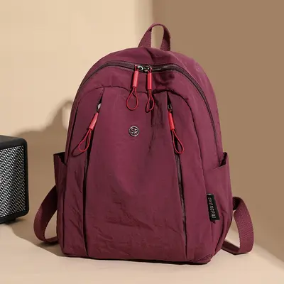 Unisex Waterproof Oxford Nylon Multi-Pocket Backpack - 5