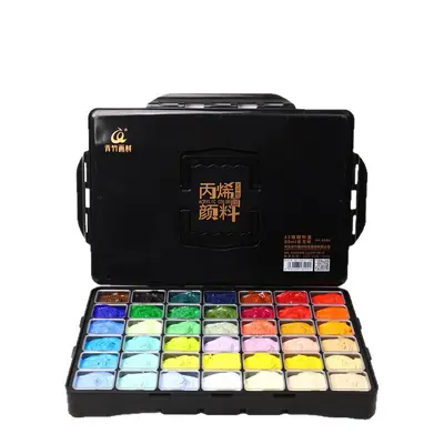 Qingzhu akrilik boya seti 12ml, formaldehit içermez, su geçirmez - 6