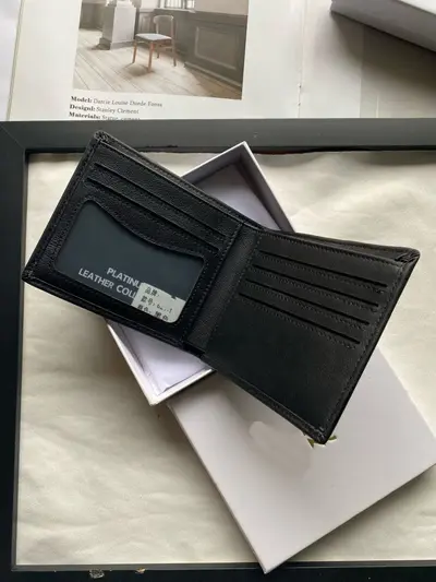 Langbrieftasche aus echtem Rindleder, 13 Kartenfächer - 5
