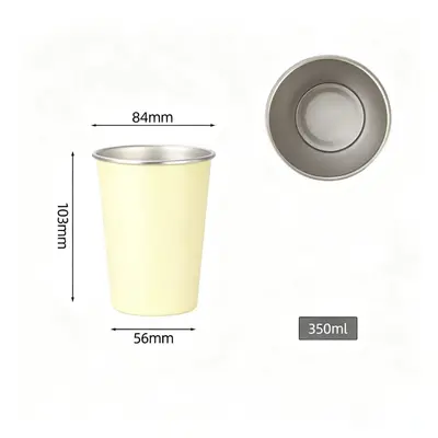304 Stainless Steel Camping Cup for Coffee and Cold Drinks - 11