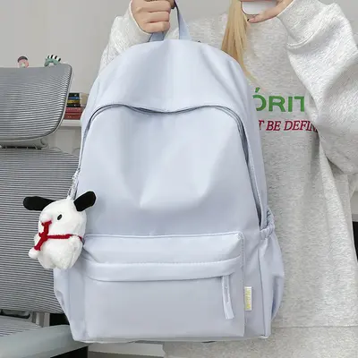 Korean Style Large Capacity Minimalist Backpack, Unisex - 2